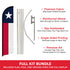 Texas Windless Banner Flag & Pole Kit