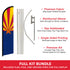 Arizona Windless Banner Flag & Pole Kit
