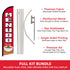 Menudo Windless Banner Flag & Pole Kit