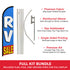 RV Sale Windless Banner Flag & Pole Kit