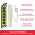 Brakes (Yellow) Windless Banner Flag & Pole Kit