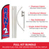 Rent 2 Own Windless Banner Flag & Pole Kit