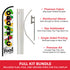 Organic Food Windless Banner Flag & Pole Kit