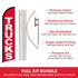 Trucks Windless Banner Flag & Pole Kit