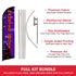 Haunted House Windless Banner Flag & Pole Kit