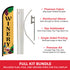 Winery Windless Banner Flag & Pole Kit