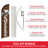 Hot Coffee Windless Banner Flag & Pole Kit