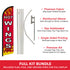 Hot Wings Windless Banner Flag & Pole Kit