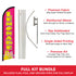 Lemonade Windless Banner Flag & Pole Kit