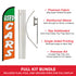 Used Cars (Green & Orange) Windless Banner Flag & Pole Kit