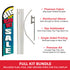 Big Blow-Out Sale Windless Banner Flag & Pole Kit