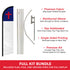 Christian Windless Banner Flag & Pole Kit