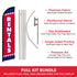 Rentals Windless Banner Flag & Pole Kit