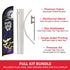Halloween Vampire Windless Banner Flag & Pole Kit