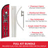 Skeleton Windless Banner Flag & Pole Kit