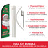 Merry Christmas (HoHoHo) Windless Banner Flag & Pole Kit