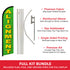 Alignment (Green) Windless Banner Flag & Pole Kit
