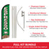 Espresso Windless Banner Flag & Pole Kit
