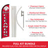 Dry Cleaners Windless Banner Flag & Pole Kit