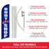 Body Shop Windless Banner Flag & Pole Kit