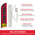Tune Ups Special Windless Banner Flag & Pole Kit