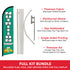 Nutrition Shop Windless Banner Flag & Pole Kit