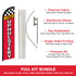 Auto Upholstery Windless Banner Flag & Pole Kit