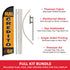 Mal Credito OK Windless Banner Flag & Pole Kit