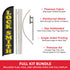 Locksmith Windless Banner Flag & Pole Kit