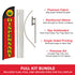 Dispensary (Red) Windless Banner Flag & Pole Kit