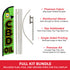 C.B.D. Oil Windless Banner Flag & Pole Kit