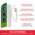 C.B.D. Sold Here Windless Banner Flag & Pole Kit