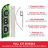 C.B.D. Windless Banner Flag & Pole Kit