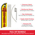 Cell Phone Accessories (Yellow) Windless Banner Flag & Pole Kit