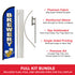 Brewery Windless Banner Flag & Pole Kit