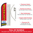 Breakfast Special Windless Banner Flag & Pole Kit