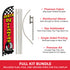 Venta De Llantas Windless Banner Flag & Pole Kit