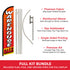 Warehouse Sale Windless Banner Flag & Pole Kit