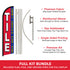 Tile Windless Banner Flag & Pole Kit