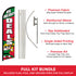 Big Holiday Deals Windless Banner Flag & Pole Kit
