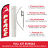 Peace (Reindeer) Windless Banner Flag & Pole Kit
