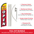 Pickup & Delivery (Open) Windless Banner Flag & Pole Kit