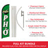 Pho Windless Banner Flag & Pole Kit