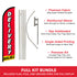 Delivery Available Windless Banner Flag & Pole Kit