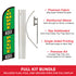 Compre Aqui Pague Aqui Windless Banner Flag & Pole Kit