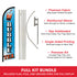 Bubble Tea Windless Banner Flag & Pole Kit