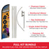 Fresh Boba Windless Banner Flag & Pole Kit