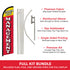 Under New Management Windless Banner Flag & Pole Kit