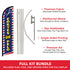 Cortes De Pelo Windless Banner Flag & Pole Kit