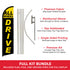 All Wheel Drive (Black & Yellow) Windless Banner Flag & Pole Kit